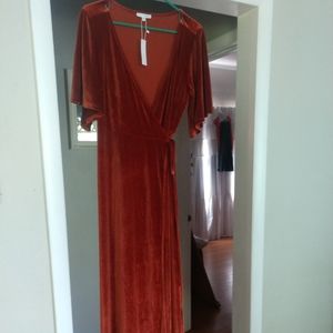 Baltic Born Rust wrap dress